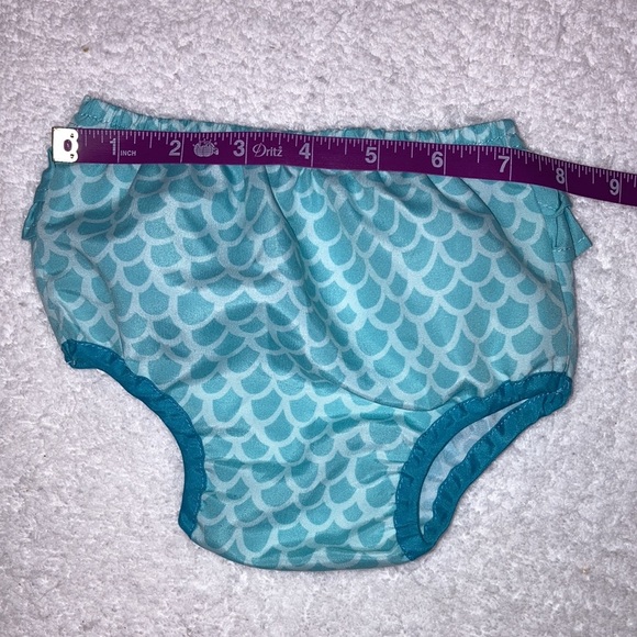 Mud pie for Atlantis mermaid tank top ruffle bottom set 9/12m - Picture 7 of 11